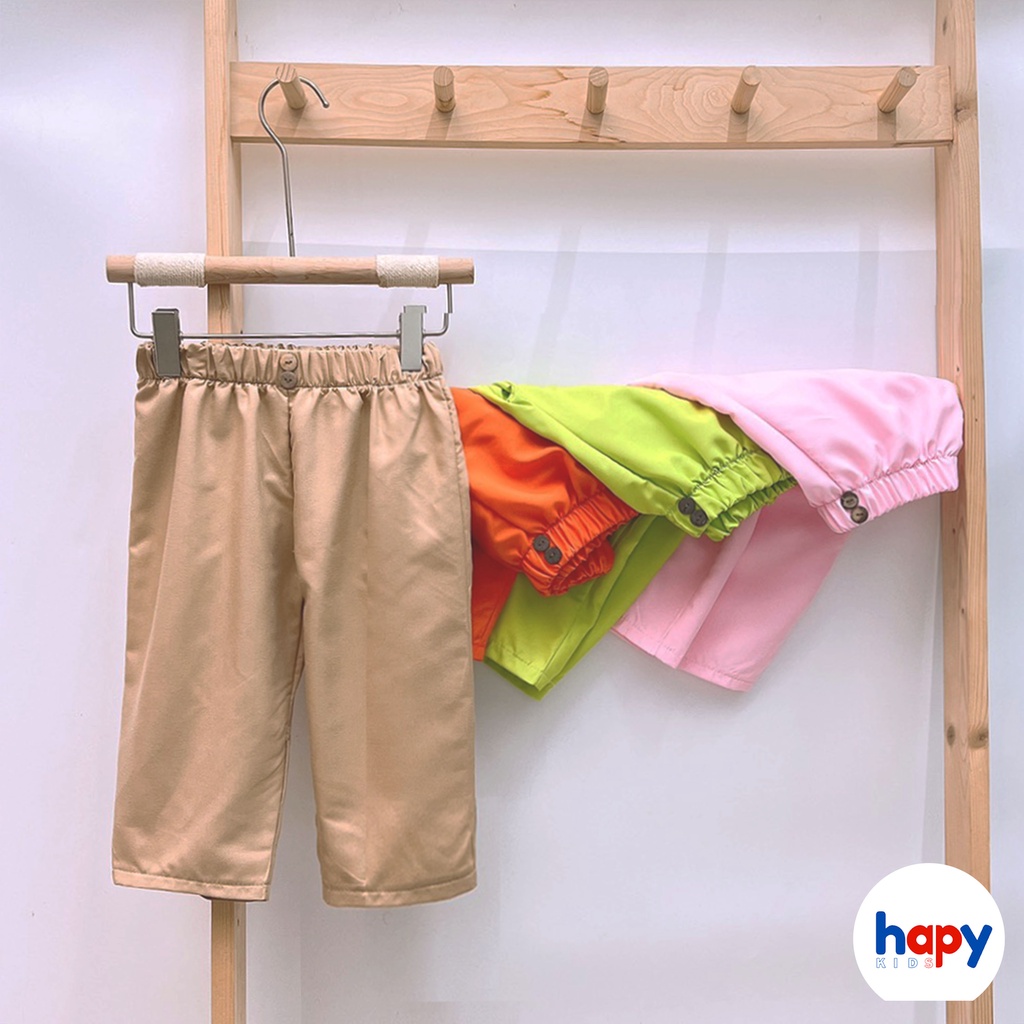 Quần dài cho bé gái chất thô mềm mát, quần thu đông bé gái từ 9-20kg Hapykids