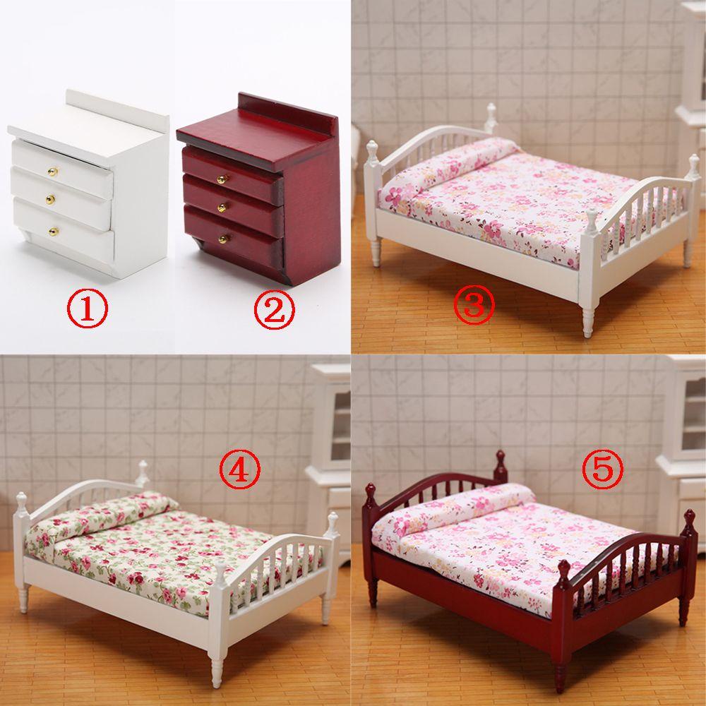 Giường Ngủ Mini Tỉ Lệ 1: 12 Trang Trí Nhà Búp Bê