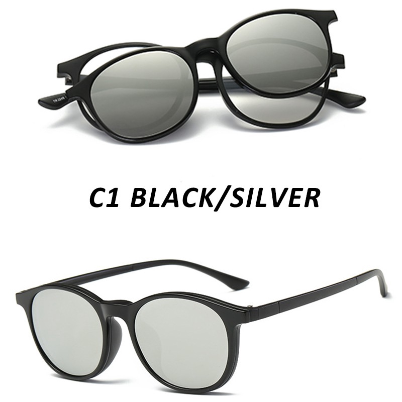 High Quality Germany TR-90 Magnetic Clip On Polarized Sunglasses Women/Men