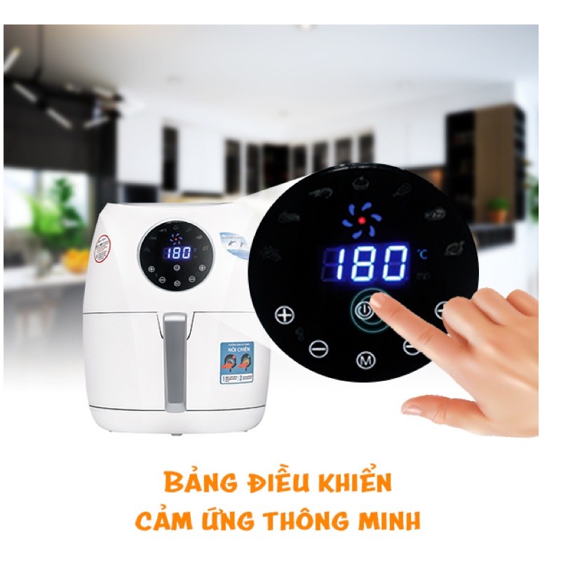 PERFECT- Nồi chiên không dầu điện tử D88 (5L)