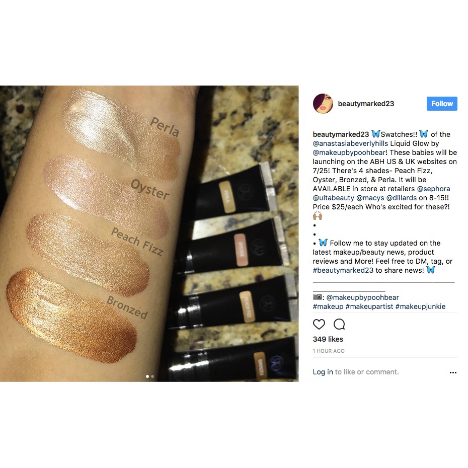 Kem bắt sáng dạng lỏng Anastasia Beverly Hills Liquid Glow Highlighter màu Perla Fullsize 20ml | BigBuy360 - bigbuy360.vn