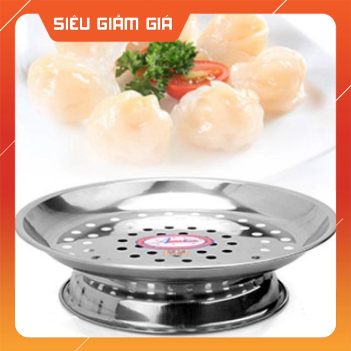Xửng hấp đa năng có chân inox - có thể làm đĩa để trái cây