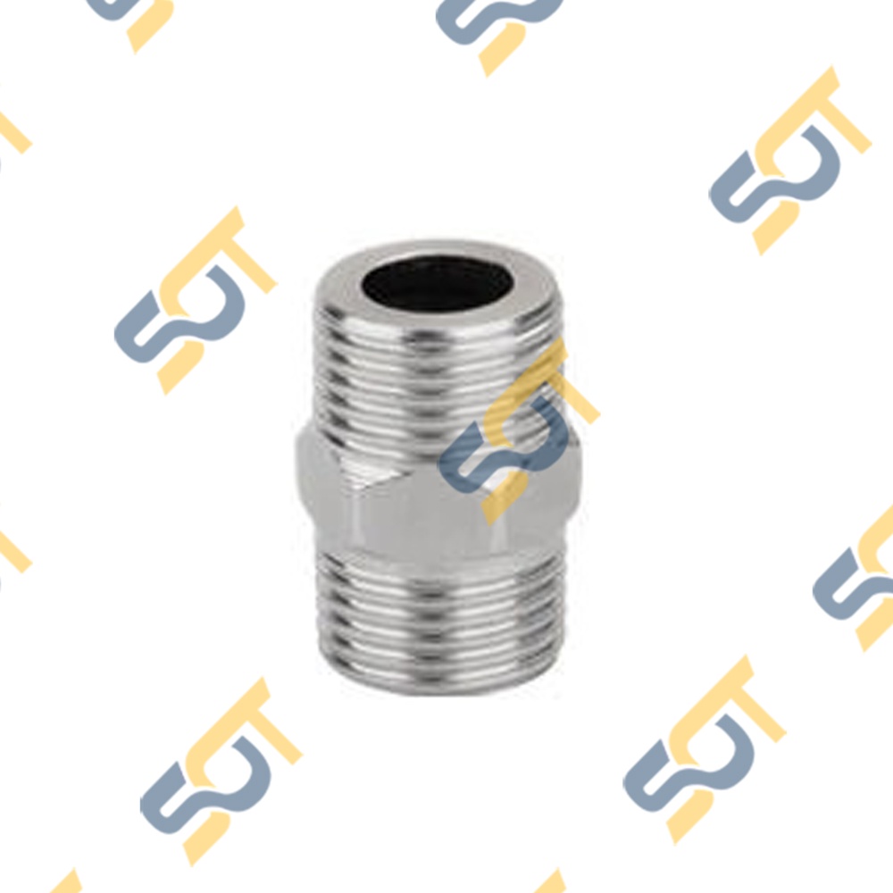 [KÉP INOX BÓNG] Kép hai đầu ren ngoài INOX BÓNG RẺ Steel pipe fitting hexagon nipple Man thu đều 2 ren