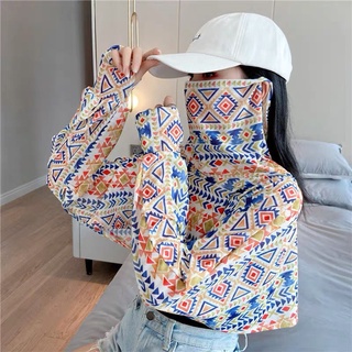 Áo Choàng Tay Dài Che Phủ Mặt Chống Gió Chống Nắng Thời Trang Mùa Hè Cho Nữ