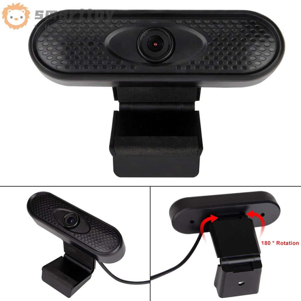 1080P HD Webcam Built-in Noise Rduction Microphone USB Computer Camera for PC Laptops