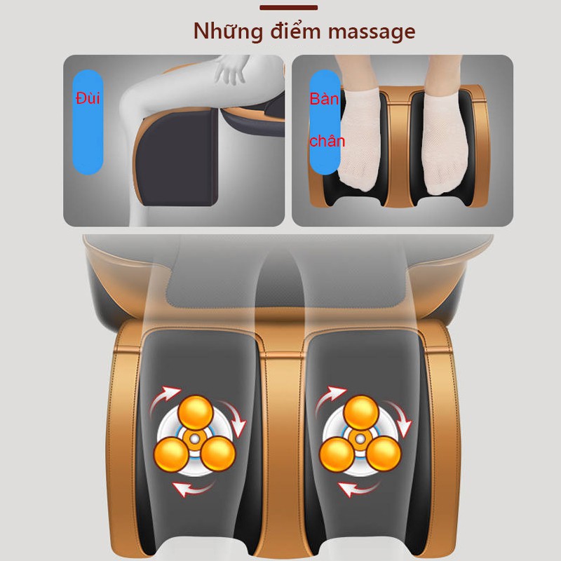 Đệm massage ghế mát xa cổ vai gáy lưng chân đa chức năng dùng cho gia đình - BE104G