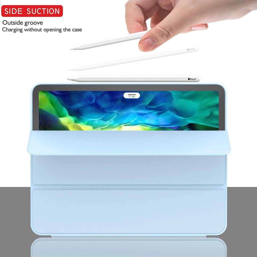 Ốp Máy Tính Bảng Có Khay Đựng Bút Cho ipad gen 8 7 6 5 air 2 1 9.7 pro 12.9 2021 mini 6 8.3 ipad 9th 10.2 pro 11 2020 pro 10.5