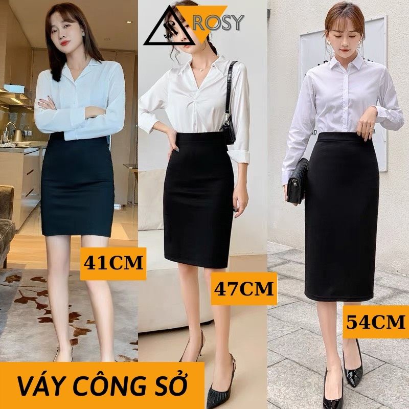 Chân váy công sở chất thun co giãn form siêu tôn dáng cho nữ