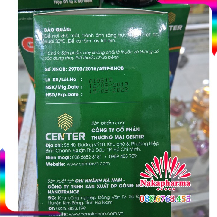 Gan Center giúp giải độc, hạ men gan, bảo vệ gan và hệ miễn dịch, giảm viêm gan virus