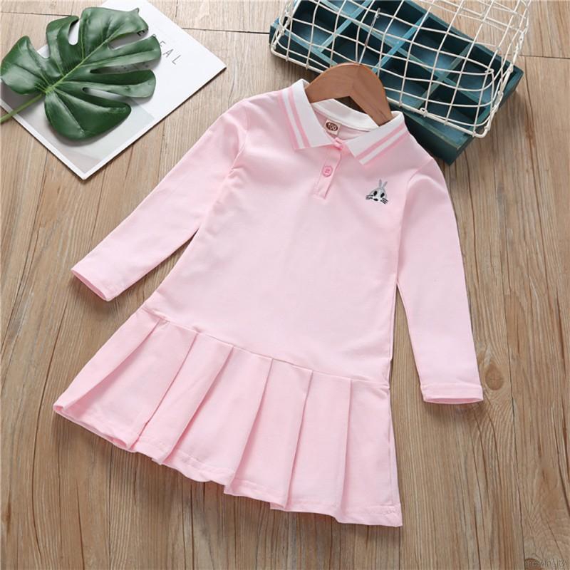 Váy tay dài hình thỏ xinh xắn thời trang cho bé gái