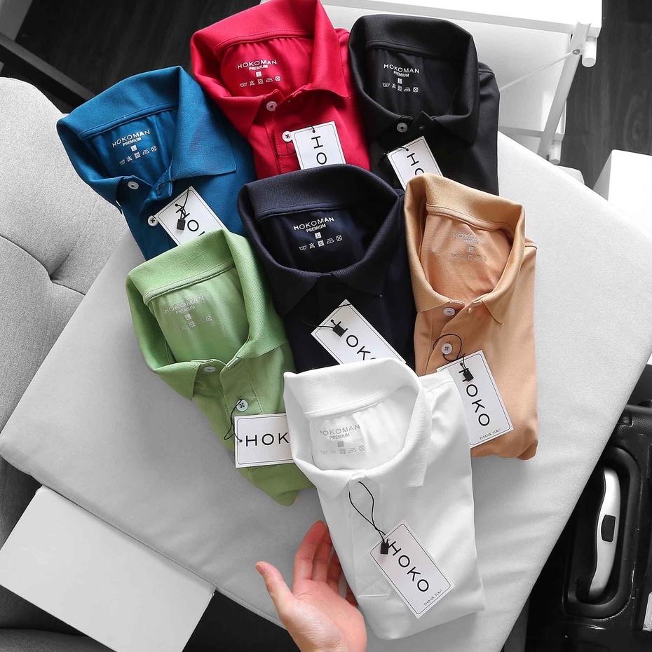 Áo thun polo nam trơn CLASSIC vải cá sấu cotton cao cấp, chuẩn form, đơn giản thanh lịch