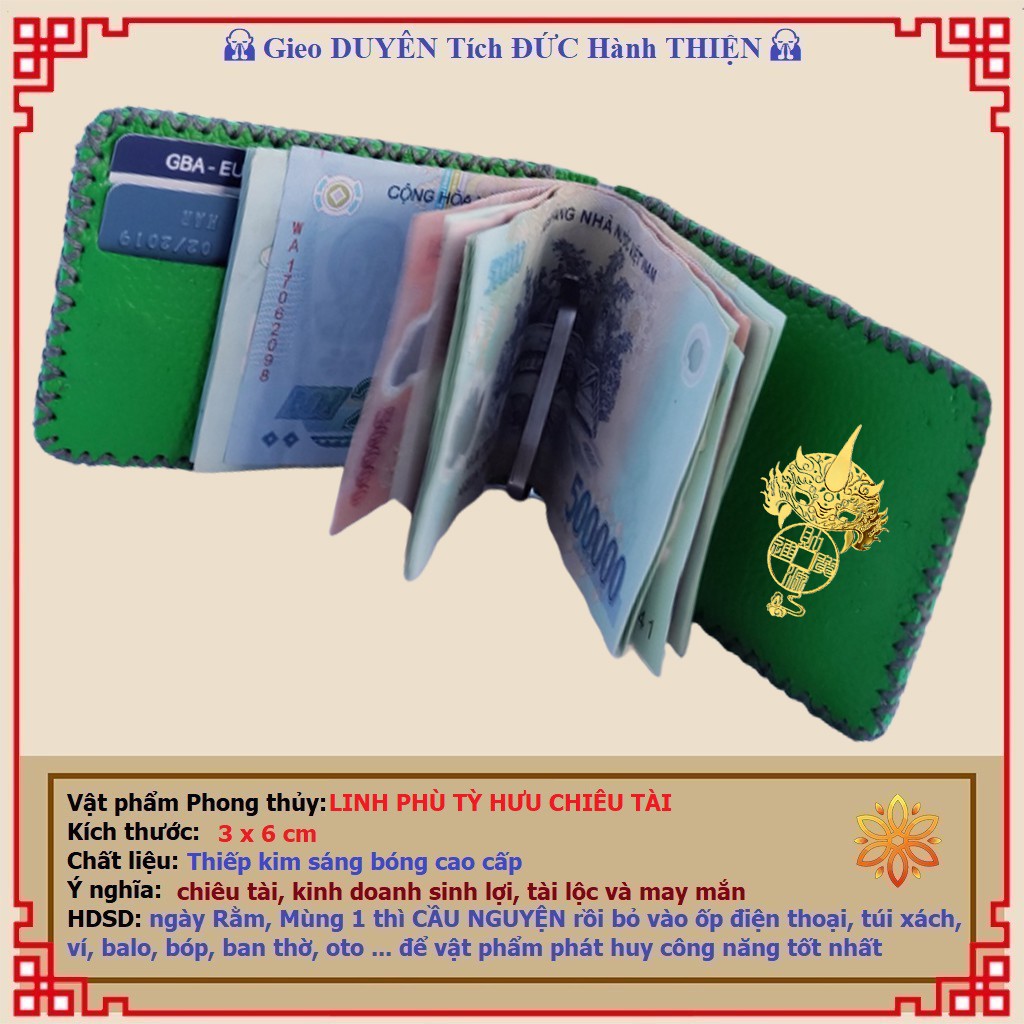 Miếng dán điện thoại Tỳ Hưu tài lộc - PHONG THỦY LIÊN HOA | BigBuy360 - bigbuy360.vn