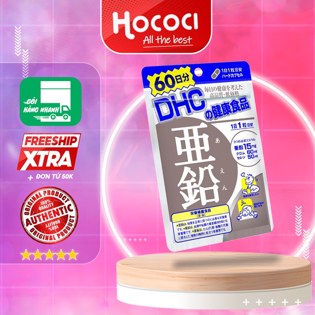✅ Viên Uống Bổ Sung Kẽm DHC Zinc Nhật Bản 60 Viên/60 ngày