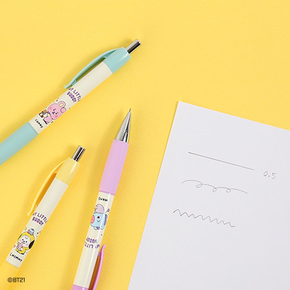 Bút chì 0,5mm có in hình bt21 bts