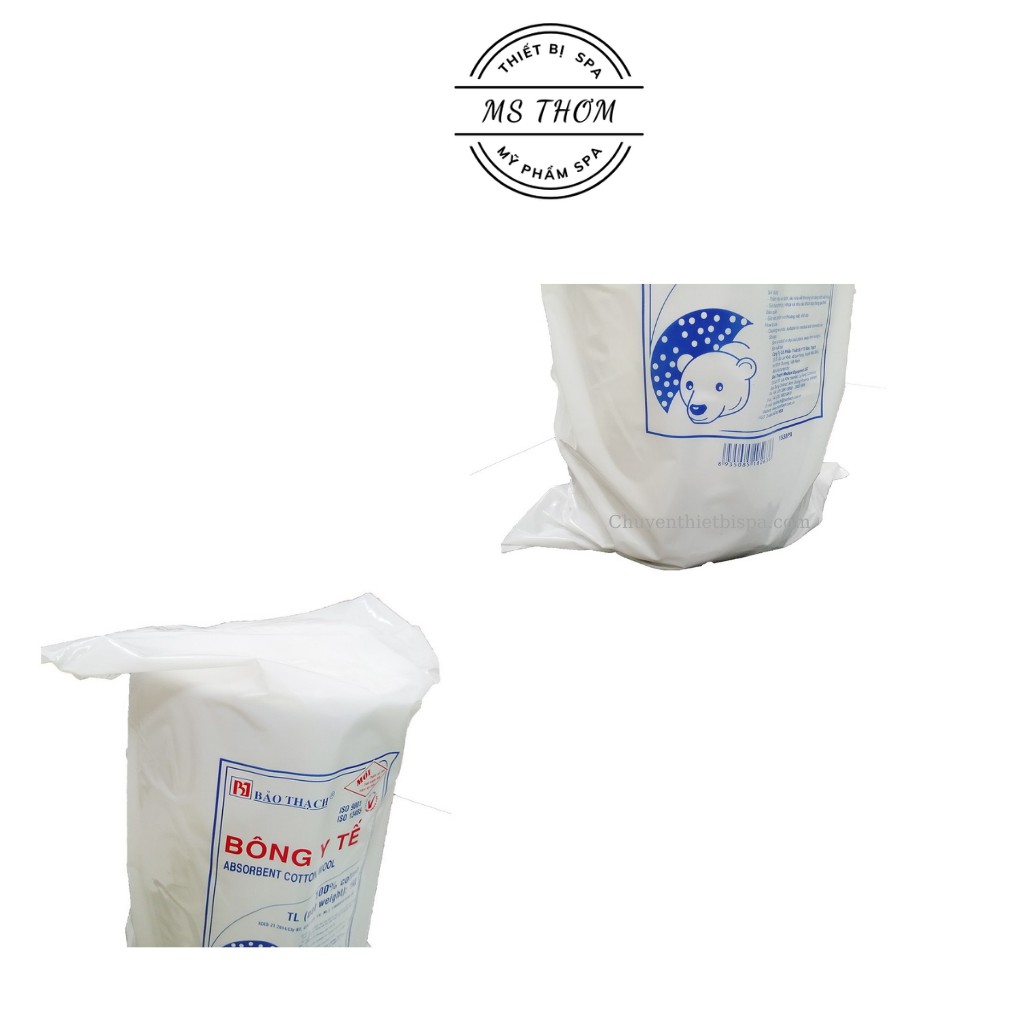 Bông y tế Bảo Thạch 1kg chuyên dùng trong Bệnh viện/Spa/ Thẩm Mỹ Viện