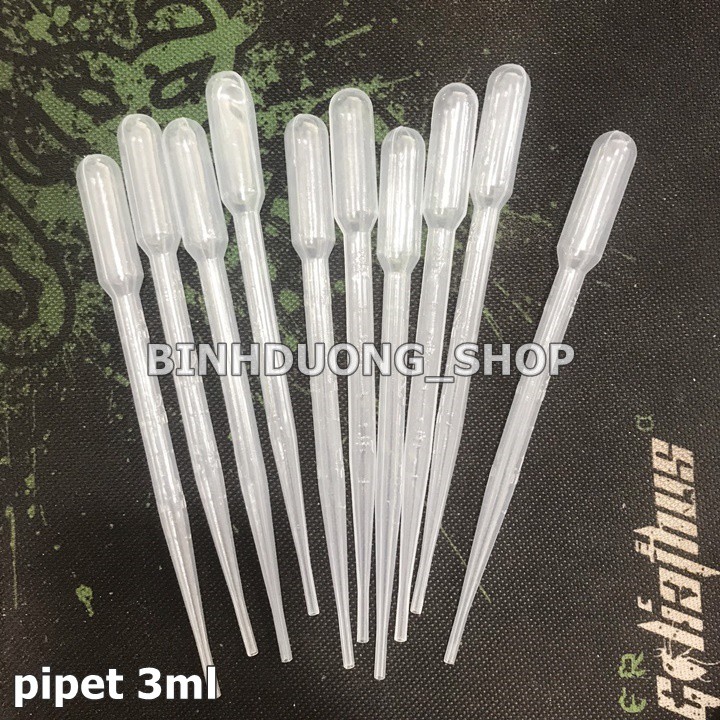 Combo 10 Ống hút nhỏ giọt pipet 1ml, 3ml