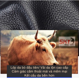 thắtlưngnam Da Thật Cao Cấp + [ Tặng kèm Ví Da Men.bense ] - vàng Logo