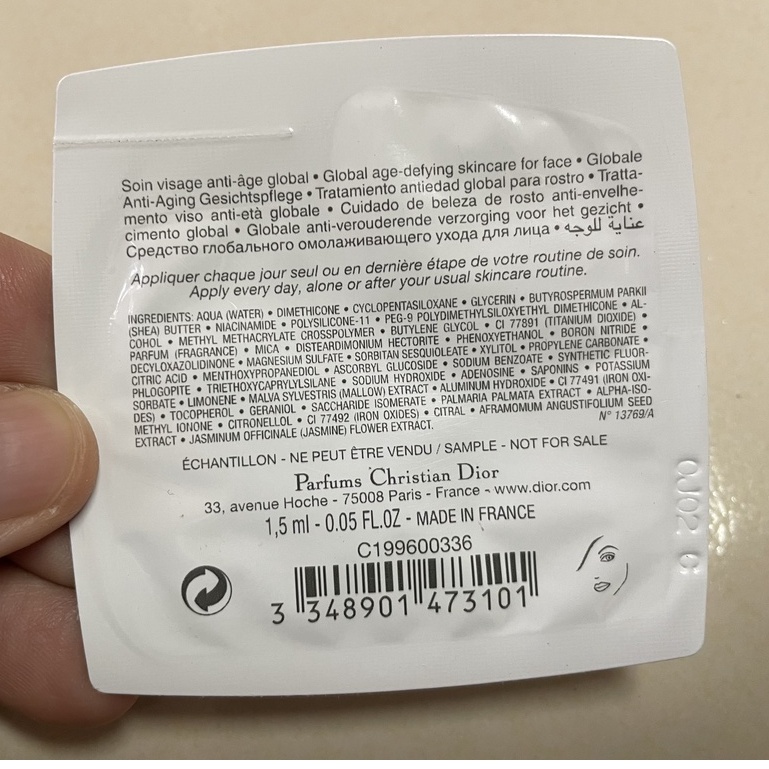 Sample mẫu thử Kem dưỡng ngăn ngừa lão hóa DIOR Capture Totale Dream Skin Care & Perfect