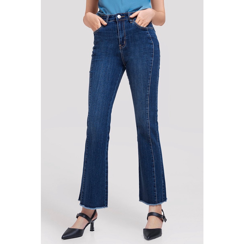 Quần jeans nữ ống loe tua rua , co giãn, thoải mái, năng dộng Freelancer - FWJN21SS11C