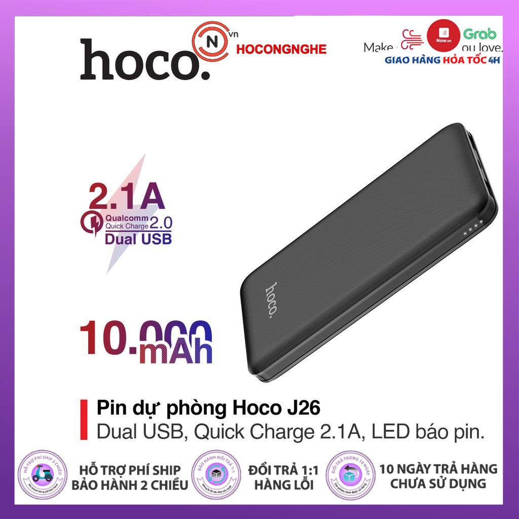 CHÍNH HÃNG Sạc dự phòng Hoco Pin dự phòng Hoco B35D 5000mAh J46 10000 mAh xạc nhanh 2 cổng hàng chính hãng - CCN