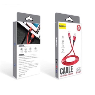 Cáp dây dù TITAN CL45 chân iPhone dài 3M