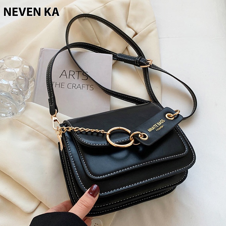 Túi Đeo Chéo Kèm Tag Tròn Nhiều Ngăn Phong Cách Trẻ Trung NEVENKA N0022