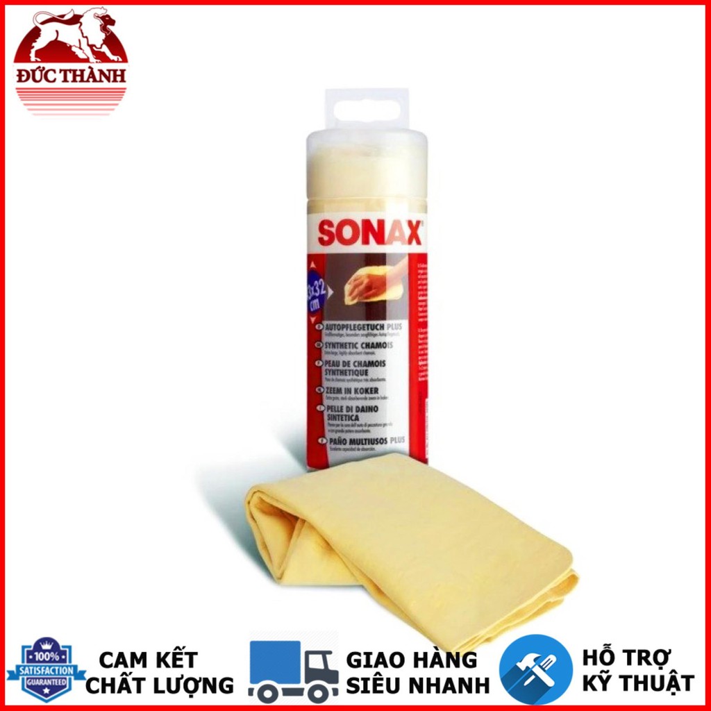 Khăn da cừu tổng hợp lau khô bề mặt Sonax 417700 43cmx32cm ducthanhauto