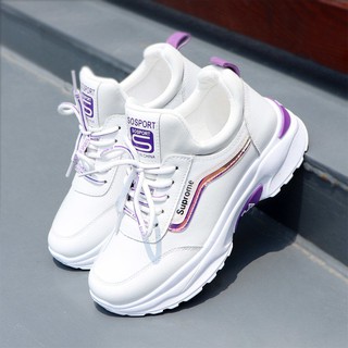 ☼ Giày Thể Thao Đế Bằng Đính Kim Sa Lấp Lánh Thời Trang Xuân Thu 2020 Cho Nữ