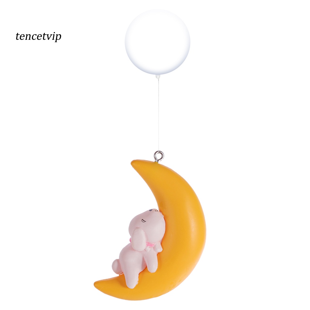 Tượng Nổi Hình Thỏ Mèo Mặt Trăng Trang Trí Bể Cá