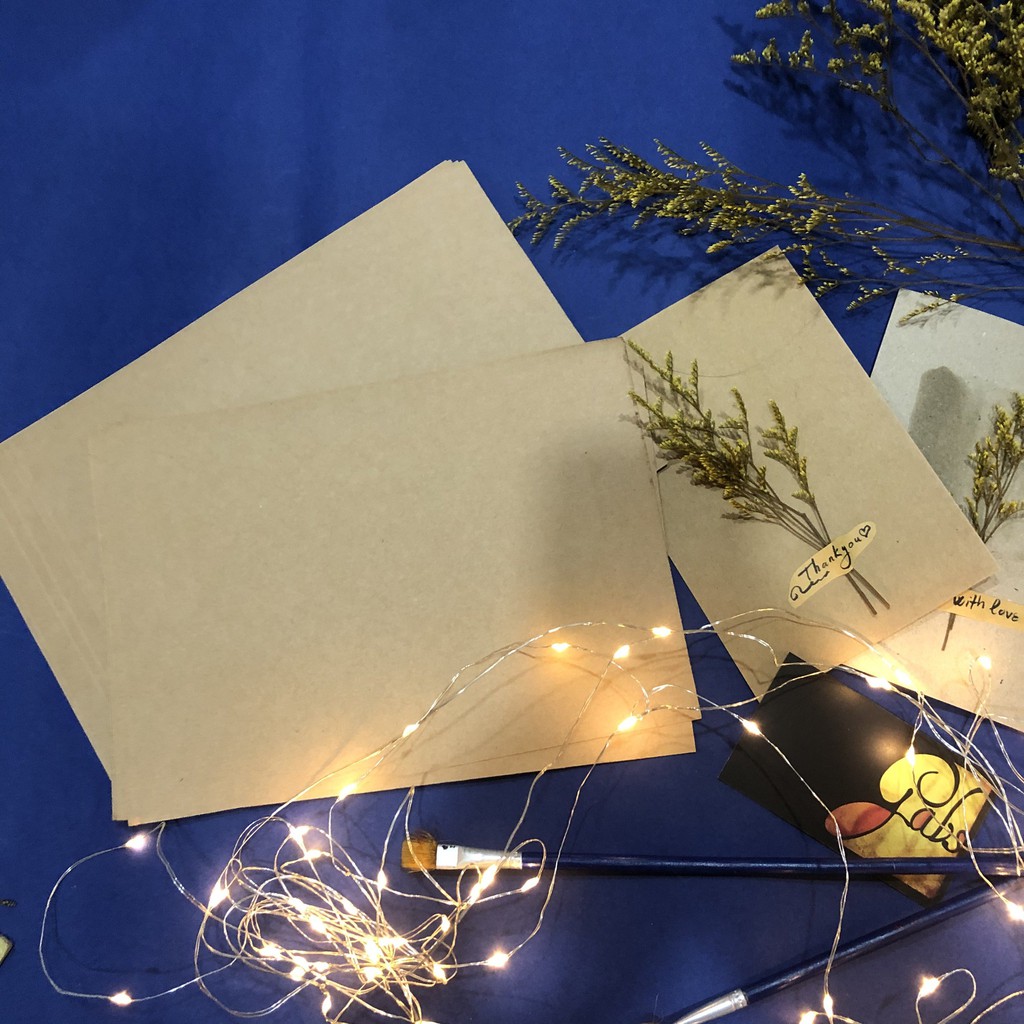 50 tờ giấy Kraft Nhật 230gsm và Kraft da bò 70gsm