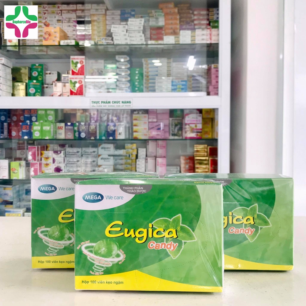 Kẹo Ngậm Ho Thảo Dược Eugica Candy (H/100 viên)