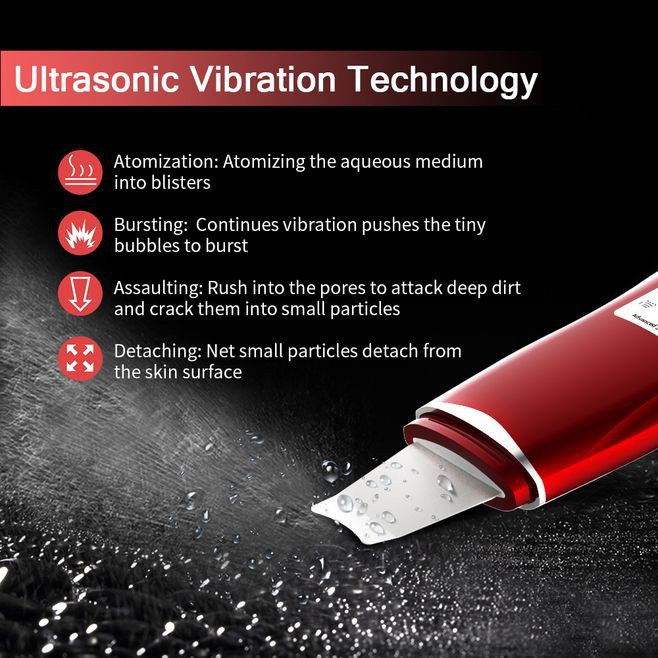 [Mã FMCGM100 - 10% đơn 500K] ANLAN EMS Ultrasonic Vibrating Massage Machine Blackheads Remover Cleansing Face