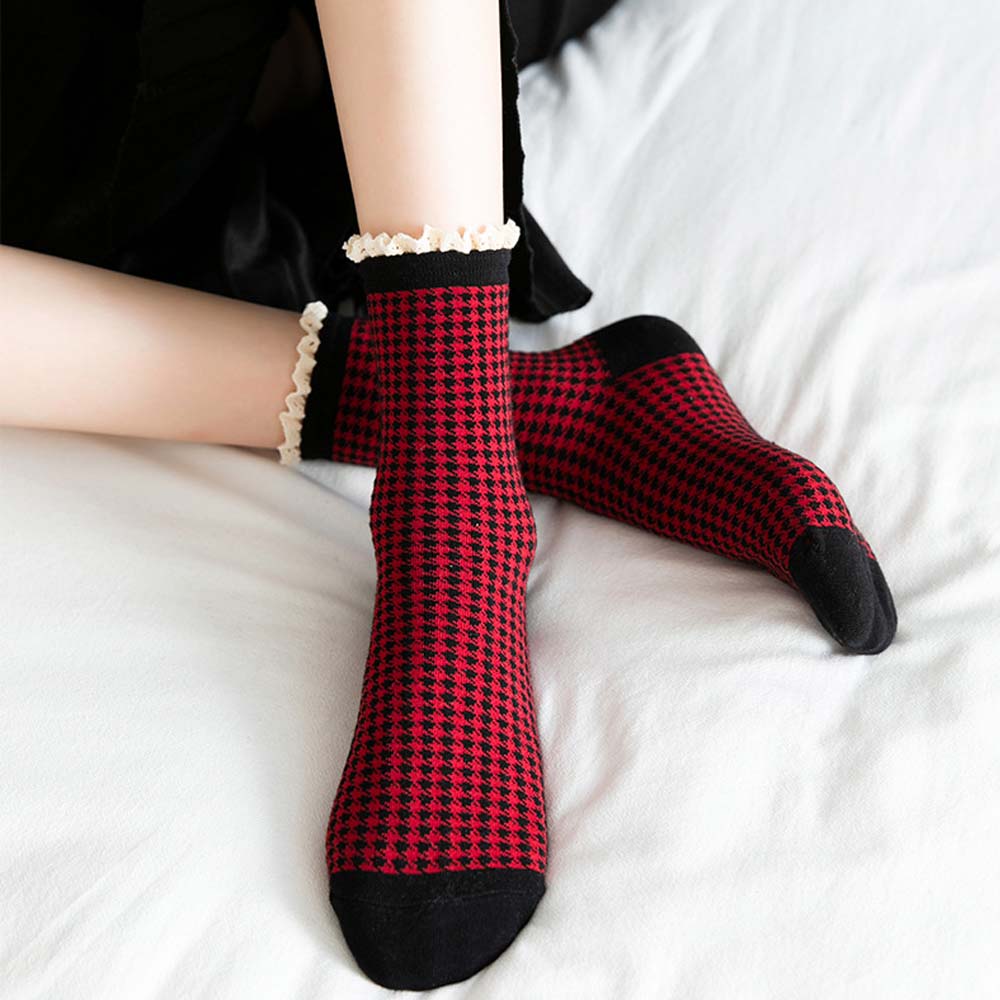 Vớ Cotton Họa Tiết Thổ Cẩm Thời Trang Dành Cho Nữ