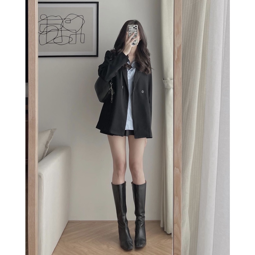 Áo vest blazer 2 cúc dày dặn 3 màu Quảng Châu CHANREEN [FREESHIP] | BigBuy360 - bigbuy360.vn