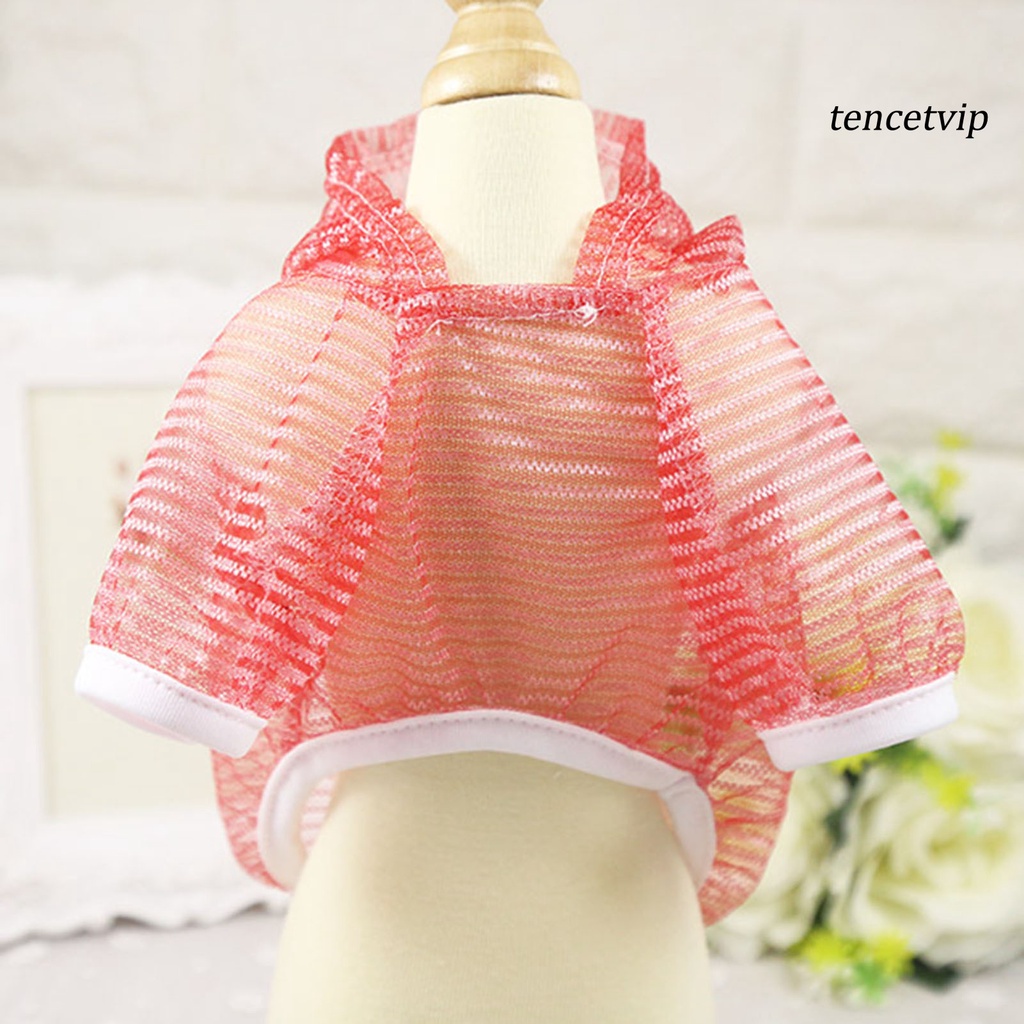 Áo Chống Nắng Có Mũ Trùm Đầu Bằng Polyester In Họa Tiết Mùa Hè Cho Cún Cưng