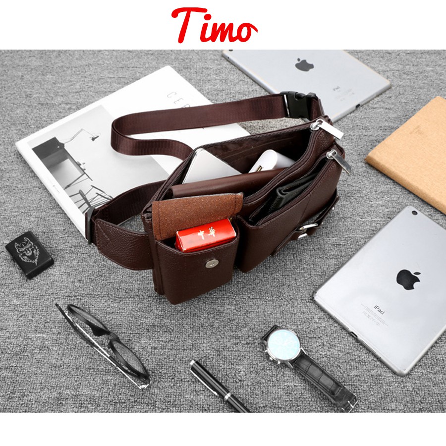 Túi Đeo Hông Da Cao Cấp -Chống Nước, Nhiều Ngăn Tiện Dụng [ Mã : DAUT6k ] | BigBuy360 - bigbuy360.vn