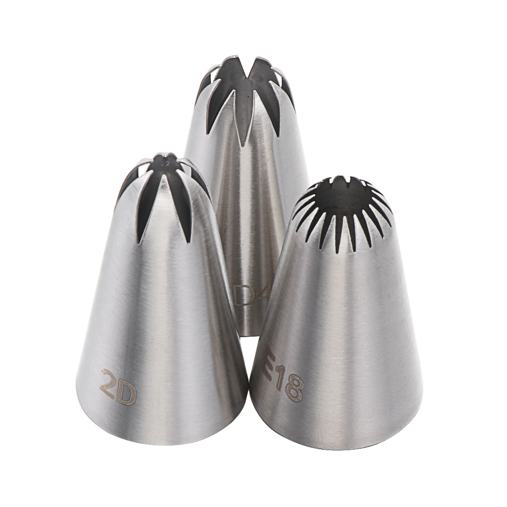 CONOPERY 3 Đuôi bắt kem trang trí bánh bằng thép không gỉ