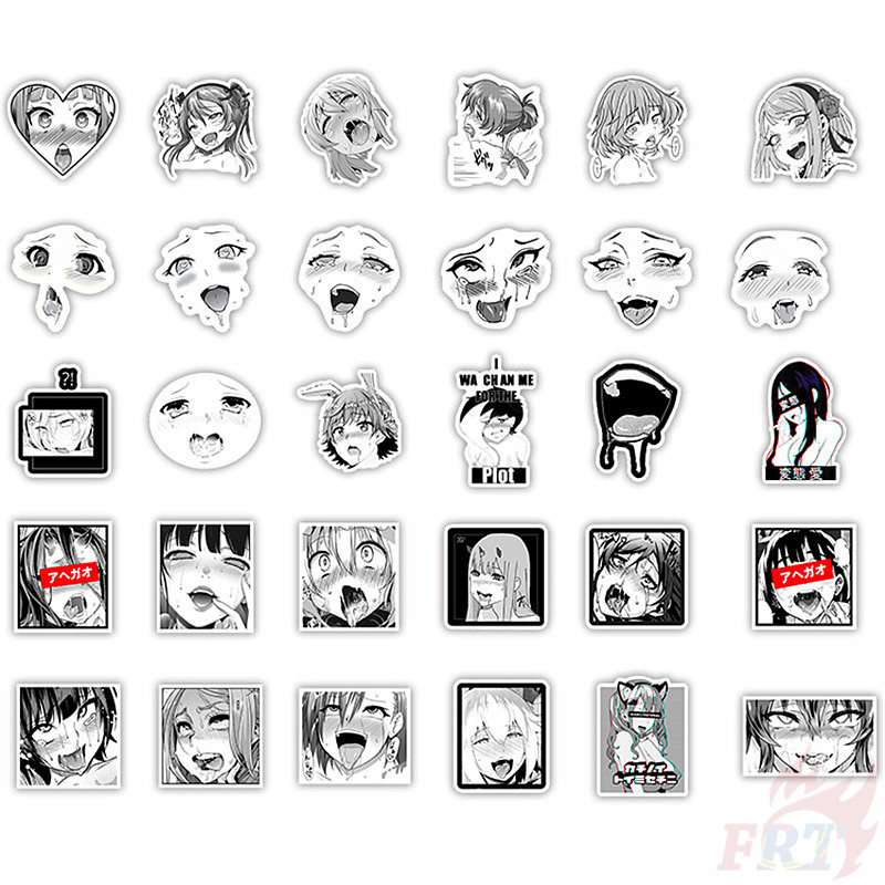 Set 30 đề can hỗn hợp hình cô gái anime gợi cảm ACGN 02 trang trí tự làm thời trang