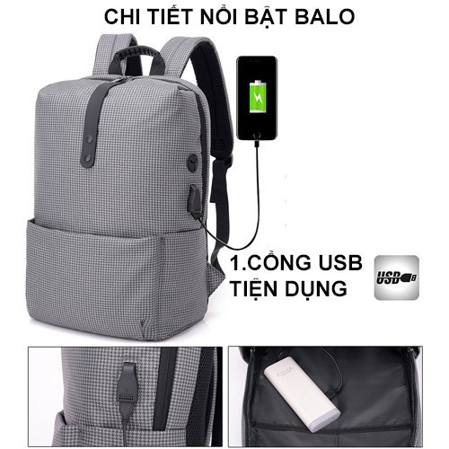 Balo laptop thời trang công nghệ 4.0