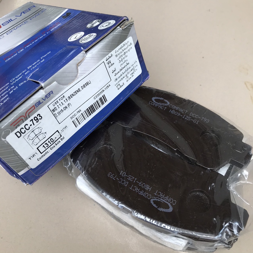 Bộ 4 má phanh trước Mazda 2 1.5L (2010 - nay) Compact DCC-793