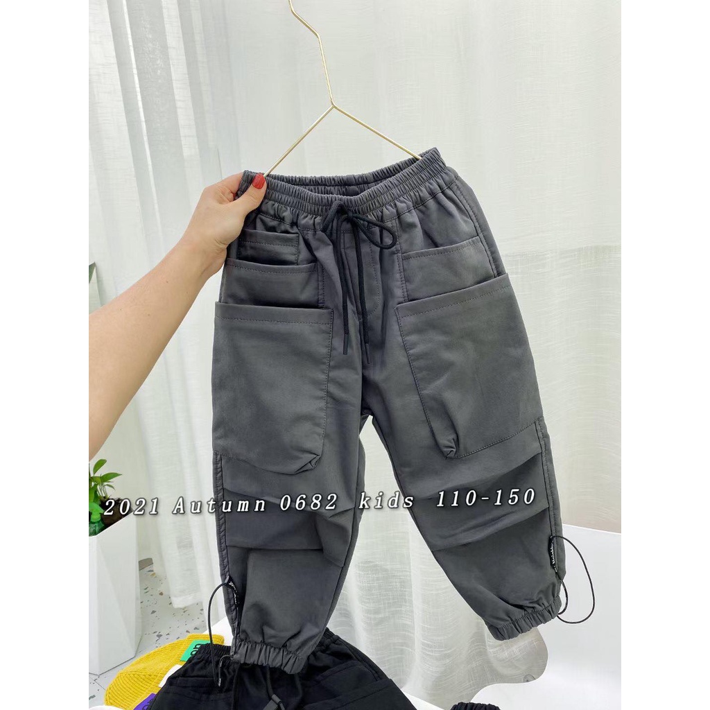 Quần nỉ gió túi vuông cho bé size 110-150