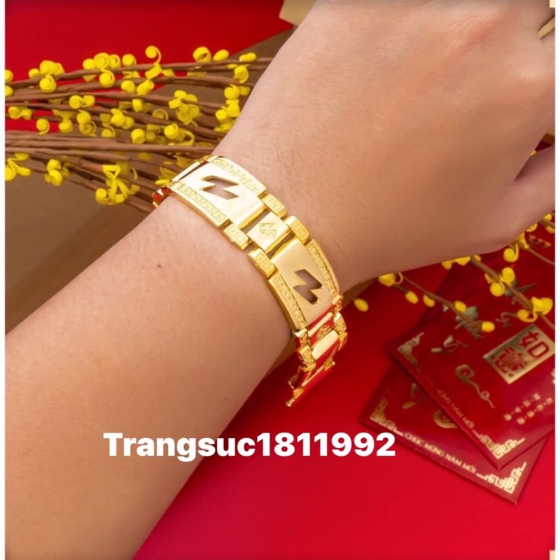 lắc tay nam mạ vàng sáng bóng như thật phong cách đẳng cấp