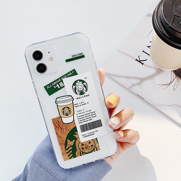 Ốp điện thoại hình gấu nhỏ Starbucks cho iPhone 6/6plus/6s/6splus/7/7plus/8/8plus/X/Xs/Xr/Xsmax/11/12/13 pro/promax | BigBuy360 - bigbuy360.vn