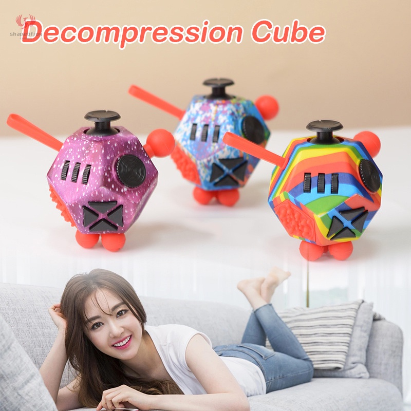 Decompress Rubik's Cube Reduce Stress and Anxiety Decompress Dice Toys for Kids and Adult