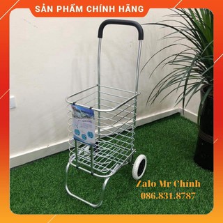[ MỚI NHẤT ] Xe đẩy đi chợ inox có giỏ gấp gọn TL-90 [ GỌI LÀ CÓ ] [ SẴN HÀNG ]