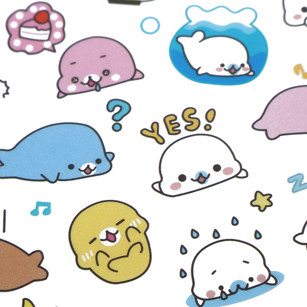 Bộ 6 Sticker Dán Trang Trí Hình Động Vật Ngộ Nghĩnh