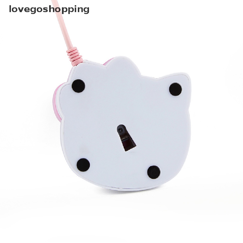 Chuột Quang Chơi Game Có Dây USB 2.0 In Hình Hello Kitty 3D Cho Máy Tính
