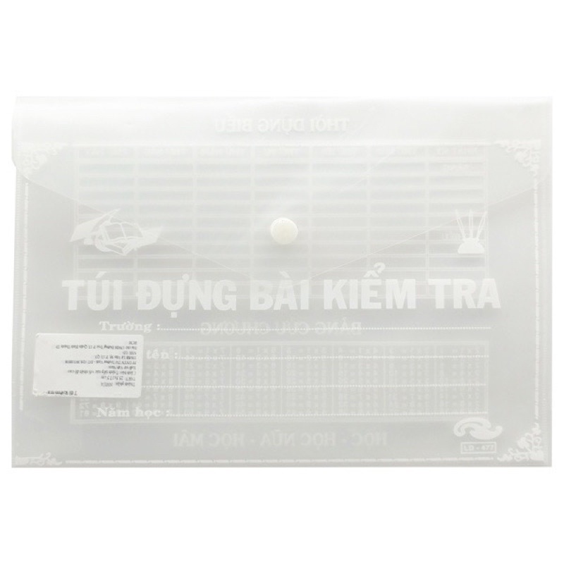 Bìa,túi đựng bài kiểm tra A5