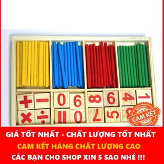 Bộ que tính + chữ số cho bé học tính toán