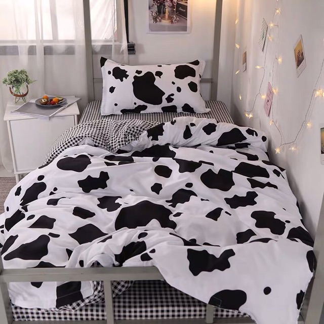 Set Chăn Ga Họa Tiết Bò Sữa Siêu Đáng Yêu [Shinbedding] | BigBuy360 - bigbuy360.vn